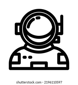 astronaut icon or logo isolated sign symbol vector illustration - high quality black style vector icons
