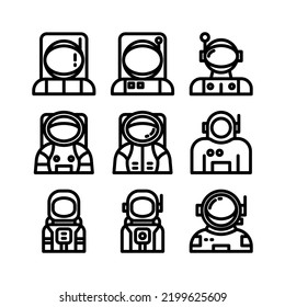 astronaut icon or logo isolated sign symbol vector illustration - Collection of high quality black style vector icons
