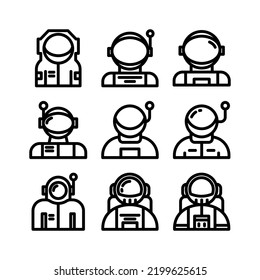 astronaut icon or logo isolated sign symbol vector illustration - Collection of high quality black style vector icons
