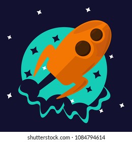Astronaut icon logo special vector dark background with tape