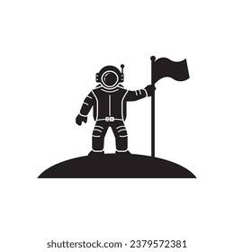  Astronaut icon logo vector design template illustration