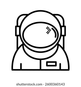 Astronaut icon on white background