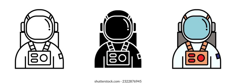 Astronaut Icon, an icon representing an astronaut, symbolizing space exploration, scientific discovery, and the awe-inspiring journey beyond Earth's atmosphere.