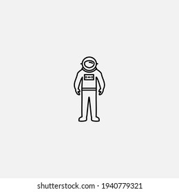 Astronaut icon sign vector,Symbol, logo illustration for web and mobile