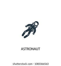 astronaut icon. Simple element illustration. astronaut concept symbol design from space exploration collection. Can be used for web and mobile.