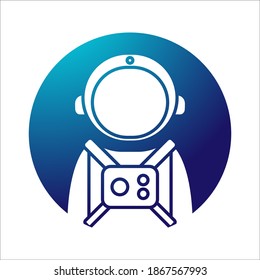 astronaut icon. space sign. Vector illustration