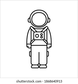 astronaut icon. space sign. Vector illustration