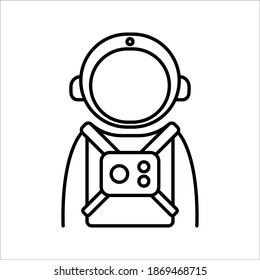 astronaut icon. space sign. Vector illustration