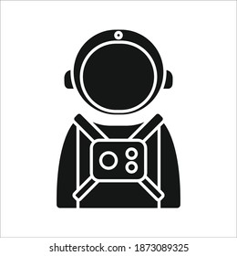 icono del astronauta. signo de espacio. Ilustración del vector
