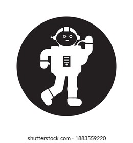 astronaut icon. space sign. Vector illustration on white background