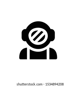 Astronaut Icon , Spaceman Logo, Space Symbol .