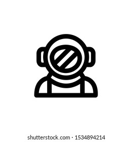 Astronaut Icon , Spaceman Logo, Space Symbol .