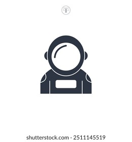 Astronaut icon symbol vector illustration isolated on white background