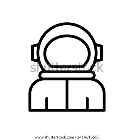astronaut icon symbol vector template
