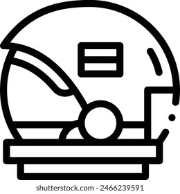 astronaut icon. Thin Linear Style Design Isolated On White Background