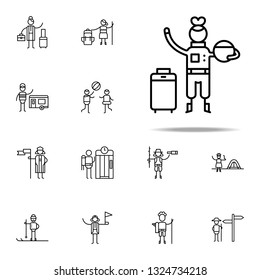 Astronaut icon. Travel icons universal set for web and mobile