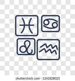 Astronaut icon. Trendy linear Astronaut logo concept on transparent background from ASTRONOMY collection