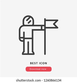 astronaut icon vector