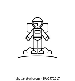 Astronaut icon vector, eps 10