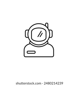 Astronaut icon vector. EPS 10 editable vector