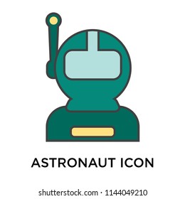 Astronaut icon vector isolated on white background for your web and mobile app design, Astronaut logo concept