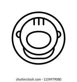 Astronaut icon vector isolated on white background, Astronaut transparent sign