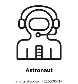 Astronaut icon vector isolated on white background, Astronaut transparent sign
