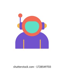 astronaut icon vector. isolated on white background