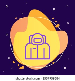 Astronaut icon - Vector. Spage concept illustration.abstract vector background