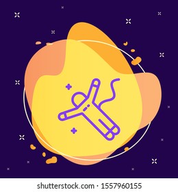 Astronaut icon - Vector. Spage concept illustration.abstract vector background