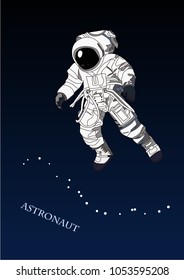 Astronaut illustration vector