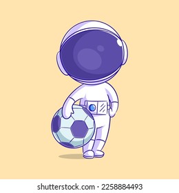 Astronaut invites to play soccer