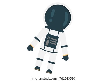 Astronaut isolated vector illustration