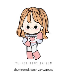 Astronaut kids, Space kids, vector illustration 
