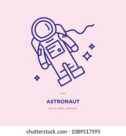 Astronaut Line Icon