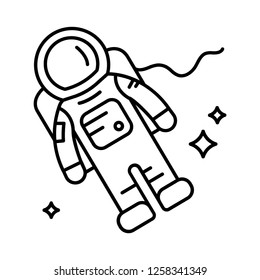 Astronautenlinie-Symbol