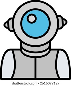 Astronaut Line Vector Icon Design