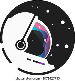 Astronaut Logo Badge 