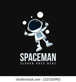 Astronaut Logo Concept Vector. Spaceman Logo Design Concept Template Vector