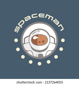 Astronaut Logo Concept Vector. Spaceman Logo Design Concept Template Vector