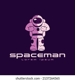 Astronaut Logo Concept Vector. Spaceman Logo Design Concept Template Vector