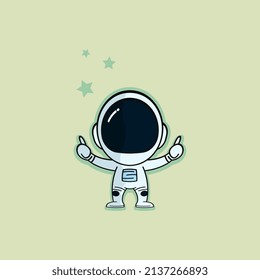 Astronaut Logo Concept Vector. Spaceman Logo Design Concept Template Vector