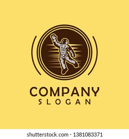 astronaut logo design abstrack colour