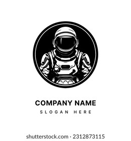 Ilustración dibujada a mano con el logotipo del astronauta 