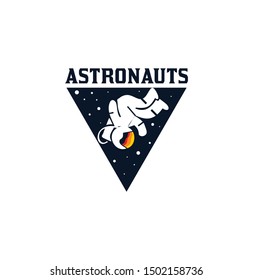 Astronaut Logo design inspiration , Space Logo Icon Vector Illustrations