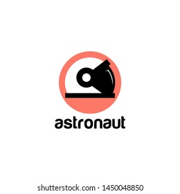 Astronaut Logo Design Vector Template