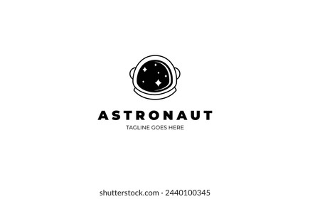Astronauta Logo Diseño para su proyecto
