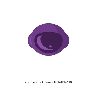 Astronaut-Logo-Helm-Vektorgrafik 
