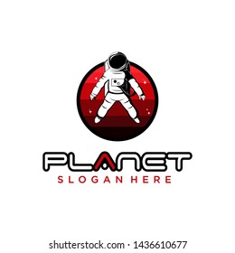 
Astronaut logo and a planet.

Logo that can be applied to any media
