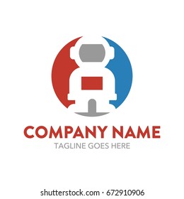 Astronaut Logo Template